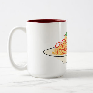 Spaghetti Two-Tone Coffee Mug
