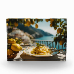 Spaghetti with Lemon Cream Sauce Photo Block