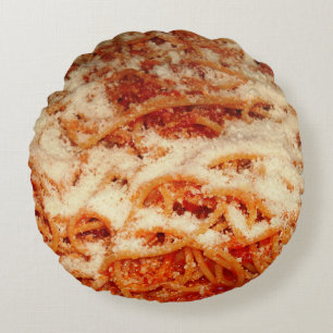 Spaghetti with Parmesan Cheese Throw Pillow