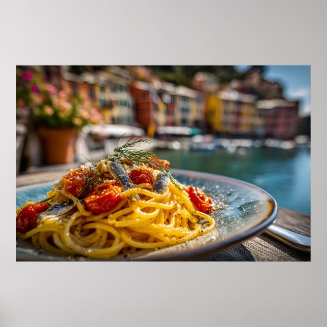 Spaghetti with Sardines and Fennel Poster (Front)