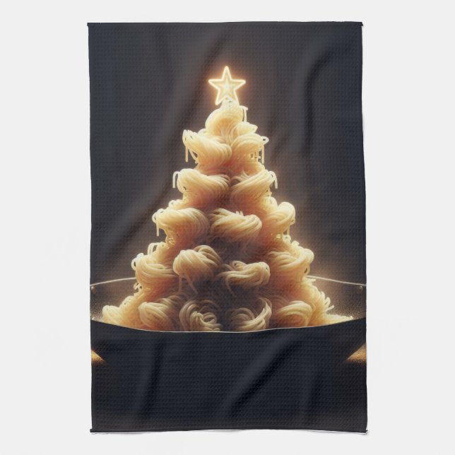 Spaghetti Wonderland Tea Towel (Vertical)