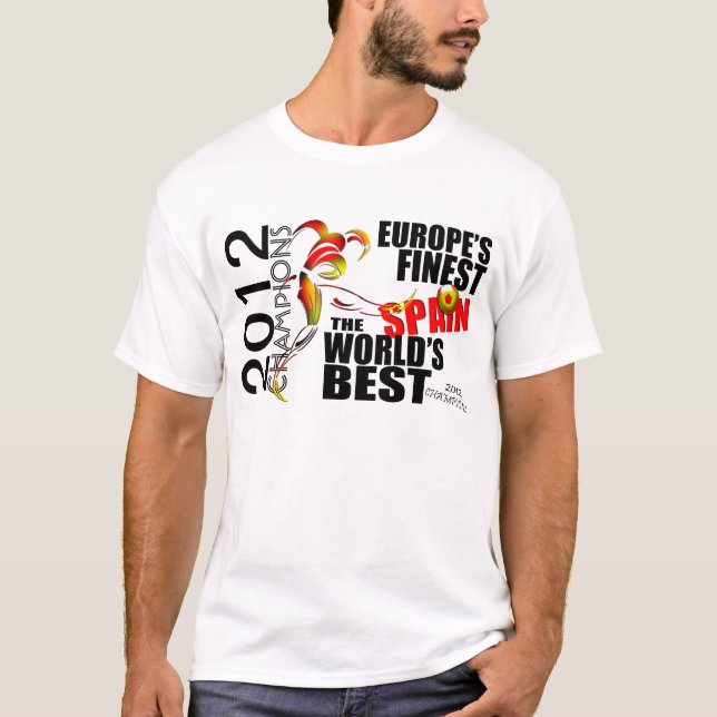 Spain 2012 Euro Cup Champions T-Shirt (Front)