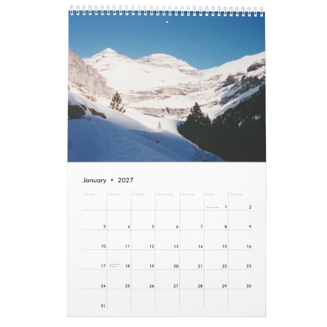 Spain 2014 calendar (Jan 2027)