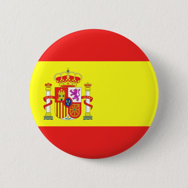 Spain 6 Cm Round Badge (Front)