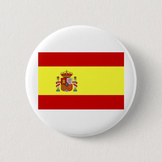 Spain 6 Cm Round Badge (Front)
