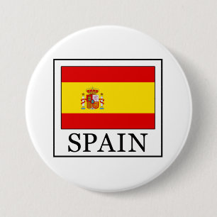 Spain 7.5 Cm Round Badge