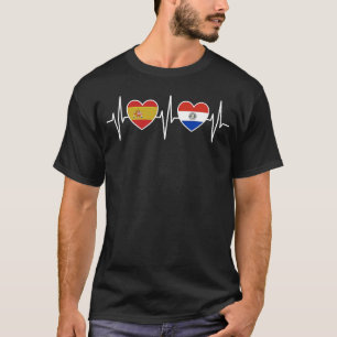 Spain And Paraguay Paraguayan Flag Flags T-Shirt