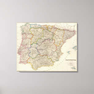 Spain and Portugal 12 Canvas Print