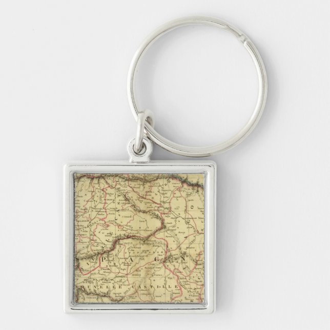 Spain and Portugal 14 Key Ring (Front)