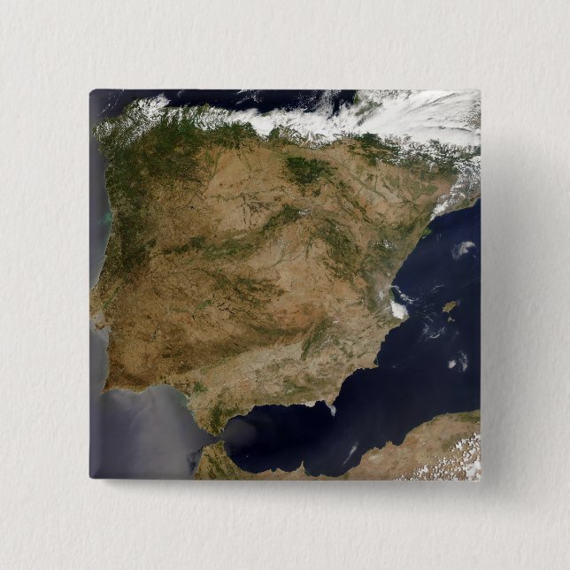 Spain and Portugal 15 Cm Square Badge (Front)