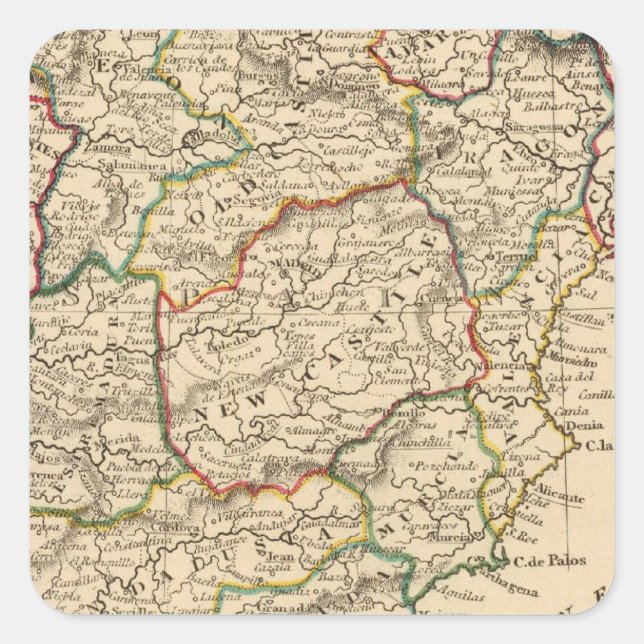 Spain and Portugal 19 Square Sticker (Front)