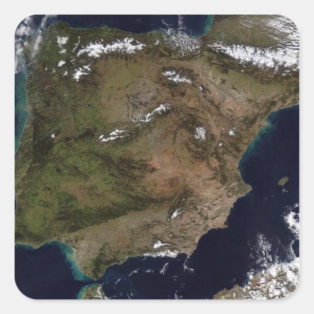 Spain and Portugal 2 Square Sticker (Front)