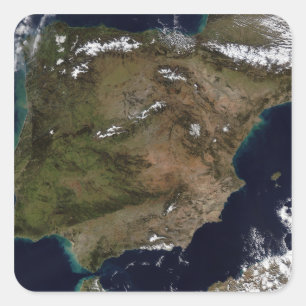 Spain and Portugal 2 Square Sticker