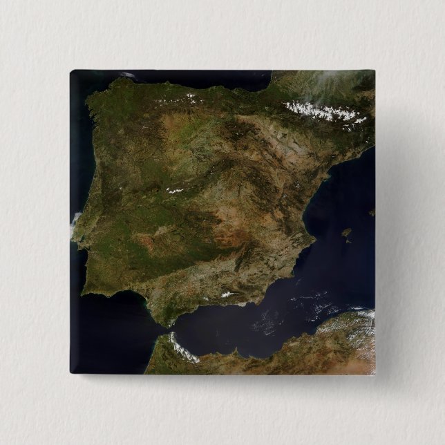 Spain and Portugal 3 15 Cm Square Badge (Front)