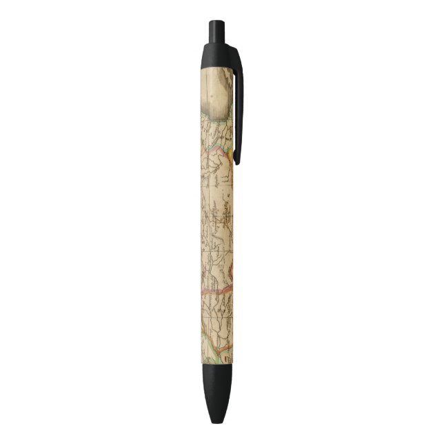 Spain and Portugal 4 Black Ink Pen (Bottom (Vertical))