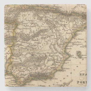 Spain and Portugal 8 Stone Coaster