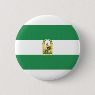 Spain Andalucia Flag 6 Cm Round Badge
