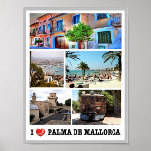 Spain - Balearic Islands - Majorca - I Love - Poster