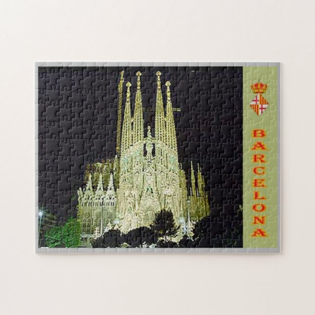 Spain - Barcelona - Basilica Sagrada Familia - Jigsaw Puzzle (Horizontal)