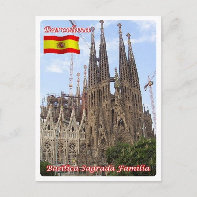 Spain - Barcelona - Basilica Sagrada Familia - Postcard (Front)