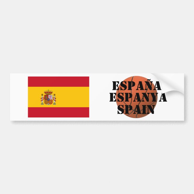 Spain Basketball Team Bumper Sticker (Front)