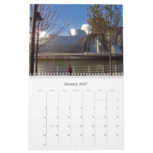 Spain BILBAO,  2009 Calendar (Jan 2027)