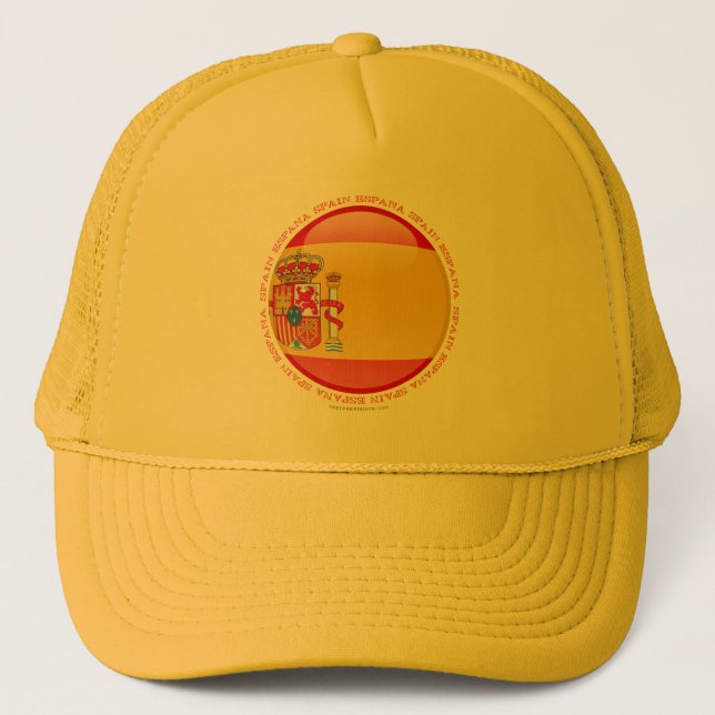 Spain Bubble Flag Trucker Hat (Front)