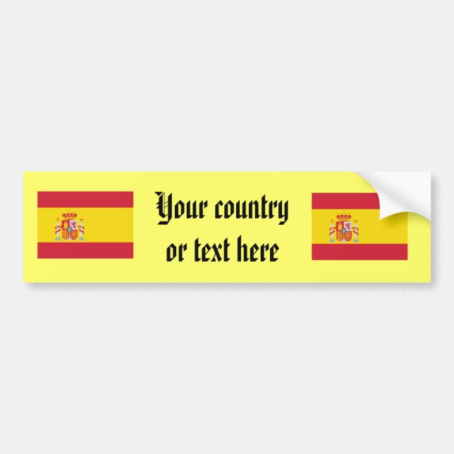 Spain Bumper Sticker (Front)