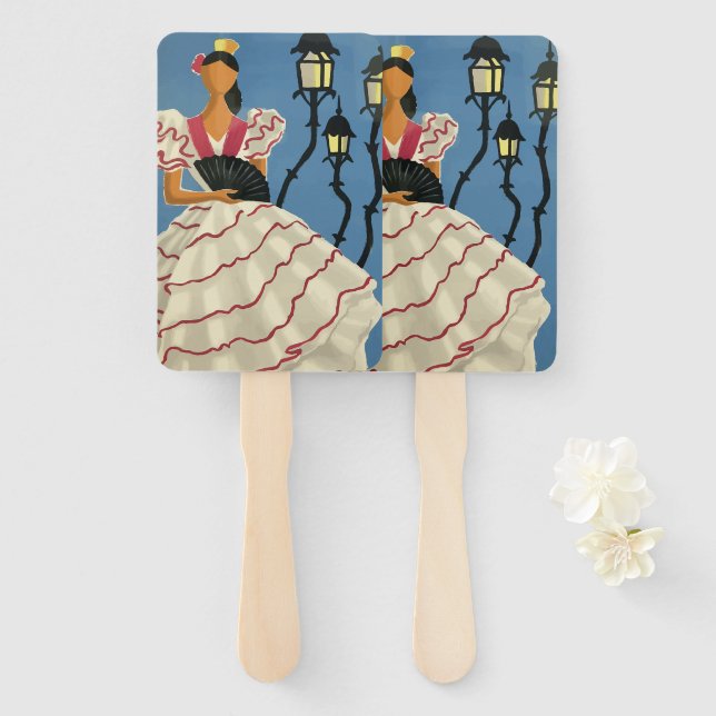 Spain by Georget Hand Fan (Front and Back)