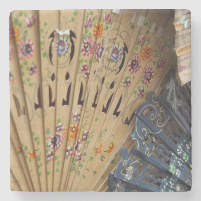 Spain, Cadiz Province, Seville. Historic Santa Stone Coaster (Front)