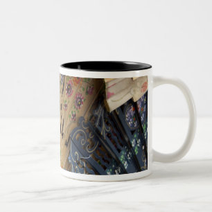 Spain, Cadiz Province, Seville. Historic Santa Two-Tone Coffee Mug