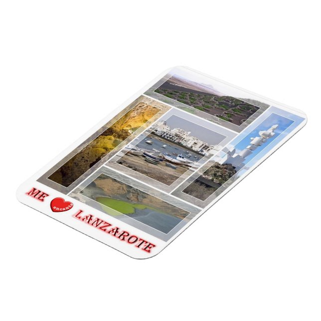 Spain - Canary Islands - Lanzarote - I Love - Magn Magnet (Left Side)