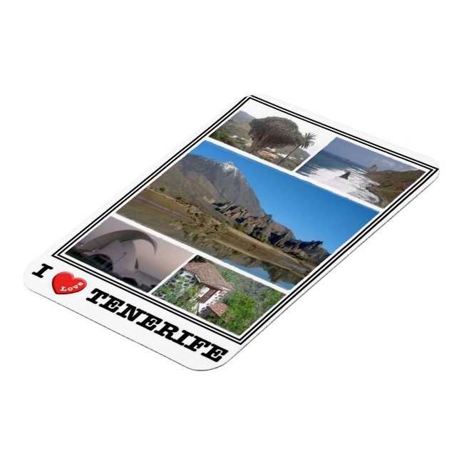 Spain - Canary Islands - Tenerife - I Love - Magne Magnet (Left Side)