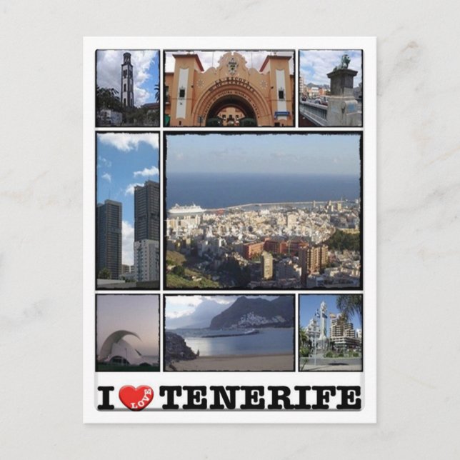 Spain - Canary Islands - Tenerife - I Love - Postcard (Front)