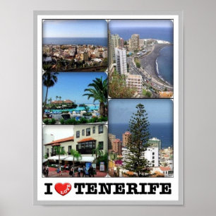 Spain - Canary Islands - Tenerife - I Love - Poster