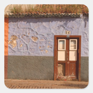 Spain, Canary Islands, Tenerife, villa Square Sticker