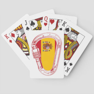 Spain Carabiner Flag Playing Cards