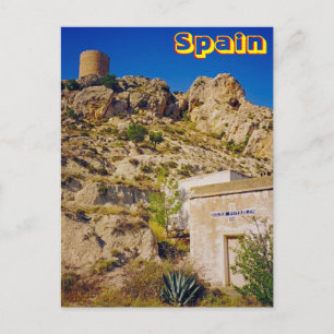 Spain castle postcard