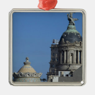 Spain, Catalonia, Barcelona. Barcelona roof top 2 Metal Tree Decoration
