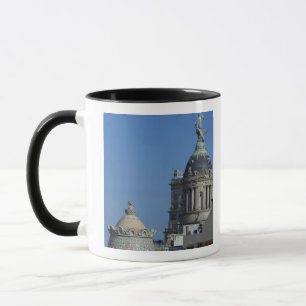 Spain, Catalonia, Barcelona. Barcelona roof top 2 Mug