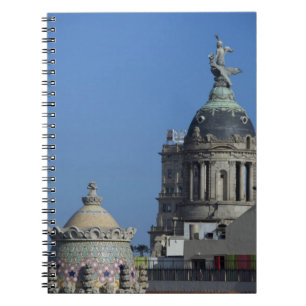 Spain, Catalonia, Barcelona. Barcelona roof top 2 Notebook
