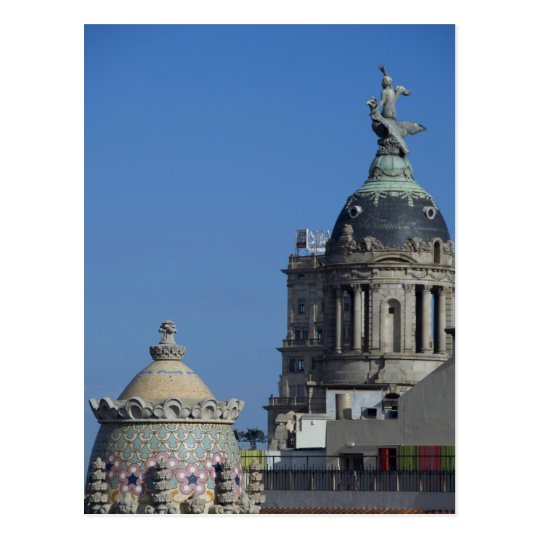 Spain, Catalonia, Barcelona. Barcelona roof top 2 Postcard