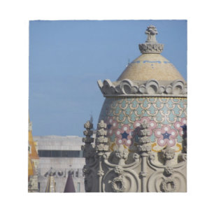Spain, Catalonia, Barcelona. Barcelona roof top Notepad