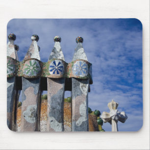 Spain, Catalonia, Barcelona. Casa Batllo (1906). 2 Mouse Mat
