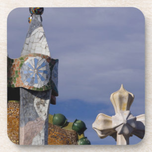 Spain, Catalonia, Barcelona. Casa Batllo (1906). 3 Coaster