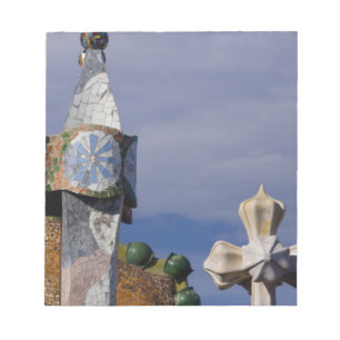 Spain, Catalonia, Barcelona. Casa Batllo (1906). 3 Notepad