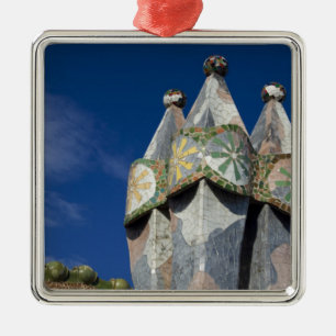 Spain, Catalonia, Barcelona. Casa Batllo (1906). Metal Tree Decoration