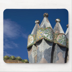Spain, Catalonia, Barcelona. Casa Batllo (1906). Mouse Mat