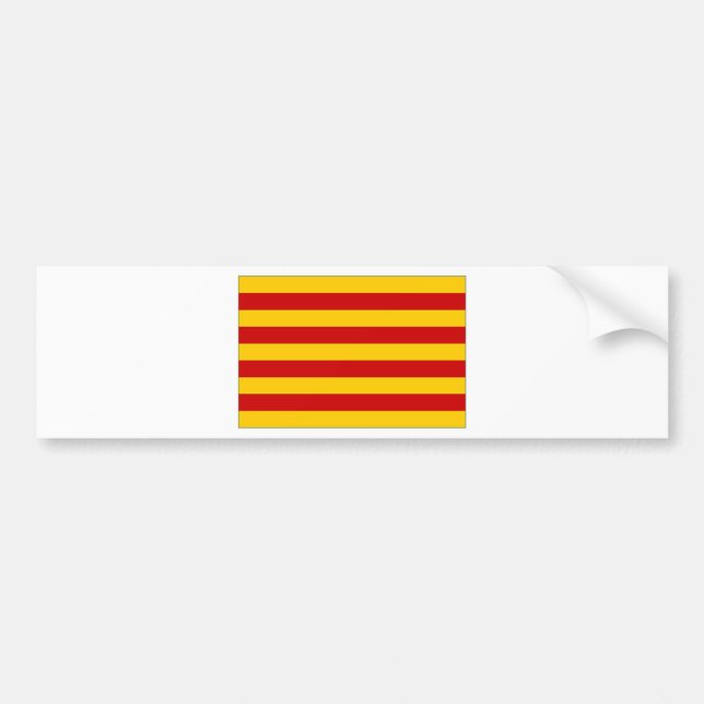 Spain Catalonia Flag Bumper Sticker (Front)