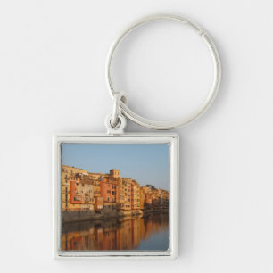 Spain. Catalonia. Gerona. Houses on the Onyar Key Ring